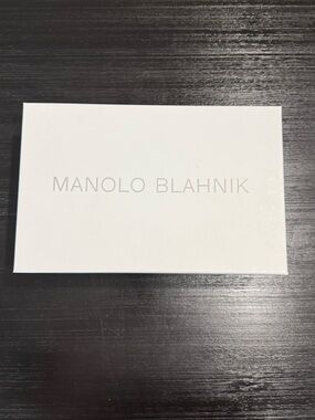 Manolo Blahnik White Logo Gift Box